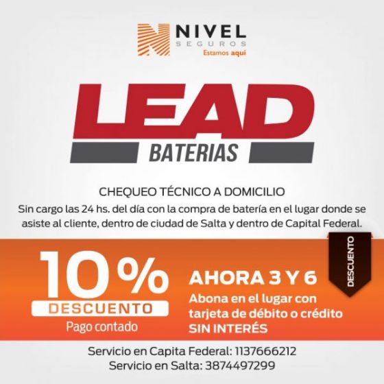 Baterías LEAD